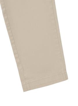 Pantalón chino Silbon Casual beige para hombre
