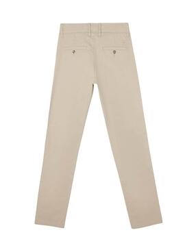 Pantalón chino Silbon Casual beige para hombre
