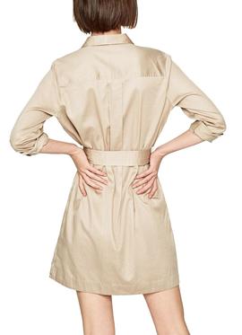 Vestido Pepe Jeans Maika Beige Mujer