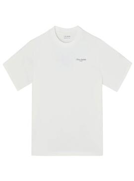 Camiseta Silbon Tennis Society blanco  para hombre