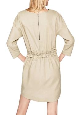 Vestido Pepe Jeans Pamela Beige Mujer