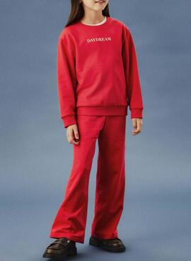 Pantalones anchos Name It Noriana rojo para niña