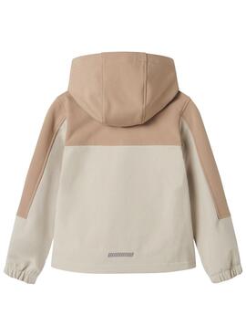Cortavientos Name It Alfa08 Softshell beige niño