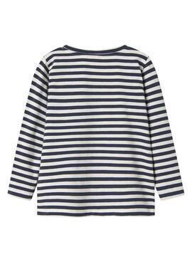Camiseta Name It Nitu rayas marino para niño