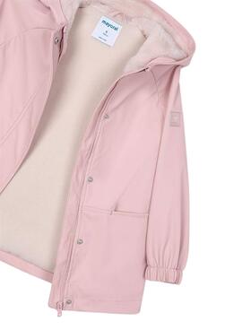 Chubasquero Mayoral impermeable rosa para niña