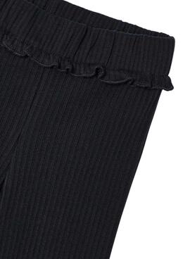 Leggings Mayoral canalé flare negro para niña