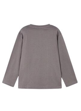 Camiseta Mayoral interactiva dinosaurio gris niño