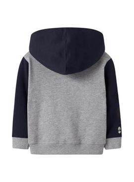 Chaqueta de felpa Name It Nyree gris para niño