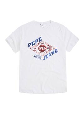 Camiseta Pepe Jeans Steven Blanco Hombre
