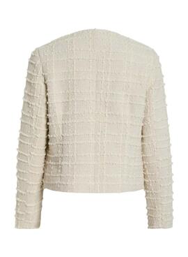 Chaqueta Vila Vilikey beige para mujer