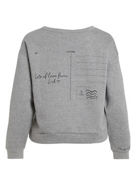 Sudadera Vila Vimaldea gris para mujer