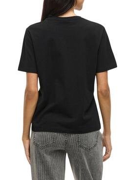 Camiseta Vila Visybil Balance negro para mujer