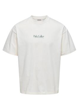 Camiseta Only and Sons Parker beige para hombre