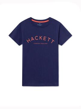 Camiseta Hackett Class Azul Niño