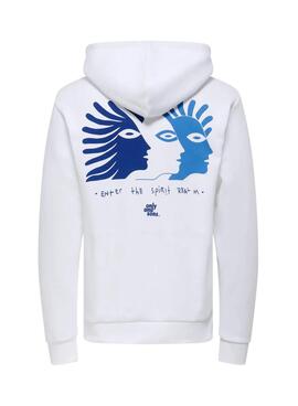 Sudadera Only and Sons Ceres Claude blanco para hombre