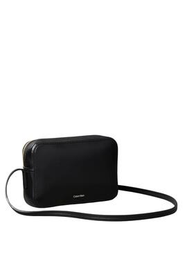 Bolso Calvin Klein cruzado logo monograma negro para mujer