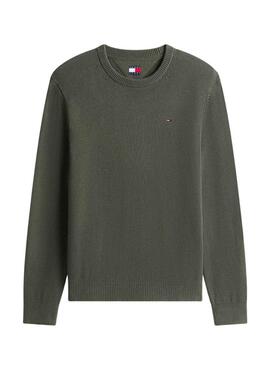 Jersey Tommy Jeans Essential slim verde para hombre