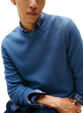 Jersey  Tommy Hilfiger Essential Structure azul para hombre