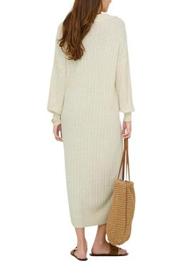 Vestido Only Tessa beige para mujer