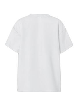 Camiseta Pieces Alfi Together blanco para mujer