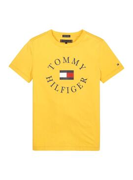 Camiseta Tommy Hilfiger Essential Amarillo Niño