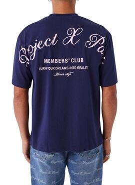 Camiseta Project x Paris Member's Club violeta para hombre