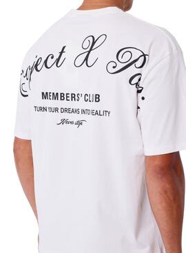 Camiseta Project x Paris Member's Club blanco para hombre