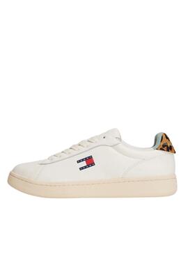 Zapatillas Tommy Jeans Archive 98 Leopard blanco para mujer