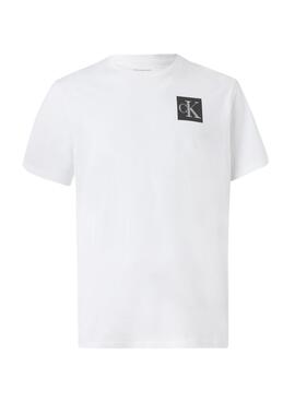 Camiseta Calvin Klein Gradient Monogram blanco para hombre