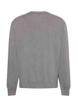 Jersey Calvin Klein Jeans gris de punto para hombre