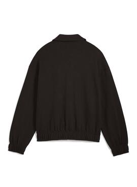 Chaqueta deportiva Puma T7 Relaxed negro para mujer