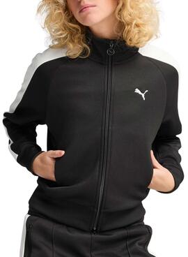 Chaqueta deportiva Puma T7 negra para mujer
