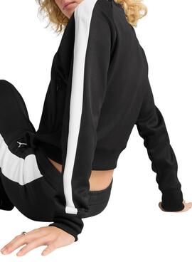 Chaqueta deportiva Puma T7 negra para mujer