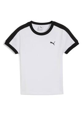 Camiseta Puma T7 slim blanco para mujer