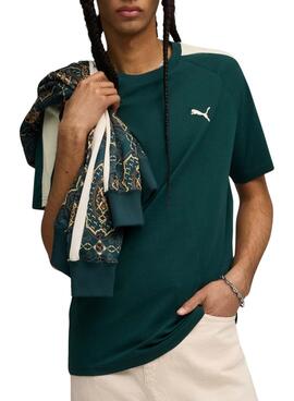 Camiseta Puma T7 verde para hombre