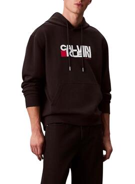 Sudadera Calvin Klein CK Redbox negro para hombre
