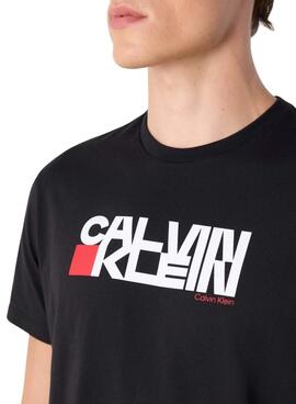 Camiseta Calvin Klein Redbox negro para hombre