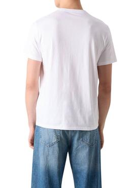 Camiseta Calvin Klein Redbox blanco para hombre