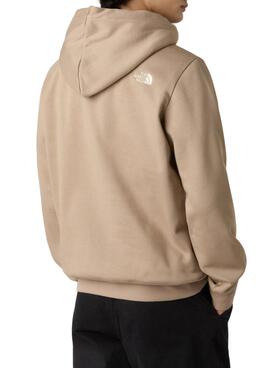 Sudadera The North Face Drew Peak con capucha camel para hombre