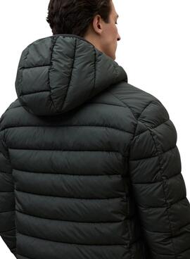 Cazadora acolchada Ecoalf Aspen verde oscuro para hombre