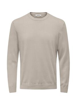 Jersey Only and Sons Holger beige para hombre
