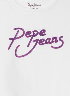 Camiseta Pepe Jeans Avani blanco para niña