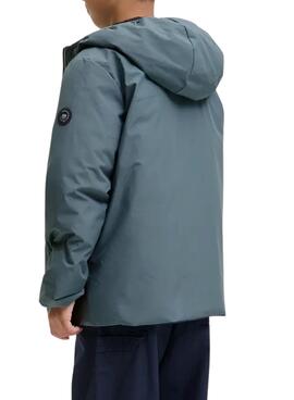 Chaqueta Jack and Jones Brook reversible gris niño