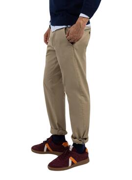 Pantalón chino El Ganso camel slim fit para hombre