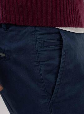 Pantalón chino El Ganso azul marino slim fit para hombre