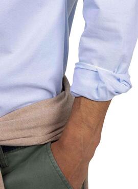 Camisa El Ganso Oxford azul para hombre