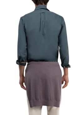 Camisa El Ganso Dyed petrol para hombre