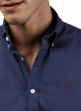 Camisa El Ganso Dyed azul para hombre