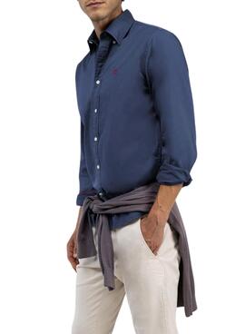 Camisa El Ganso Dyed azul para hombre