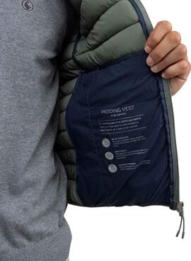 Chaleco El Ganso acolchado verde para hombre